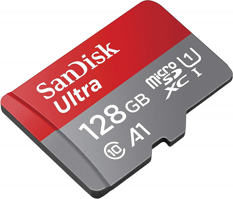 SanDisk 128GB Ultra Micro SDXC Memory Card Bundle Works with Samsung Galaxy A6, A6+, A8, A8 Star Phone UHS-I Class 10 (SDSQUAR-128G-GN6MN) Plus Everything But Stromboli (TM) Card Reader Class 10 128GB