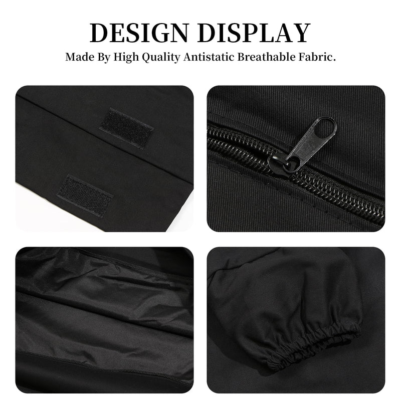 [AUSTRALIA] - Film Changing Developing Darkroom Bag 23.6"x21.6" Anti-static Material Darkroom Zipper Bag Double Layer for Film Replacement Film Development Professional Film Photography Supplies 