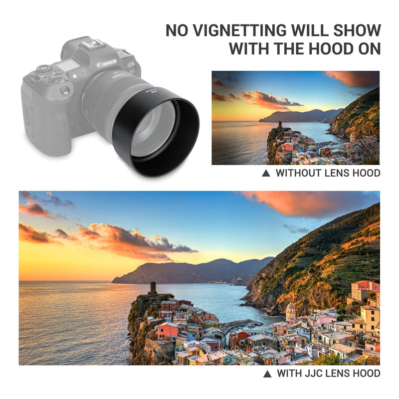 JJC ES-73B Lens Hood for Canon RF 45mm f/1.2 STM, Replaces Canon ES-73B, No Vignetting, Reversible, Compatible with 67mm Filter/Lens Cap Original Shape