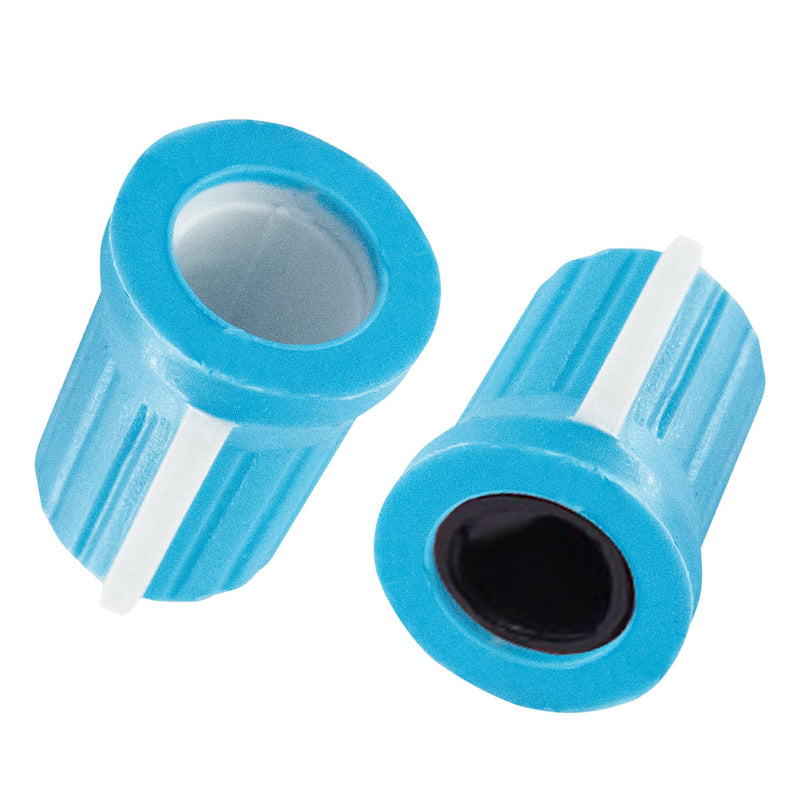 6mm Rubber Potentiometer Control Knobs Pioneer knob DJM Mixer Volume EQ Knobs for Electric Guitar DJ Controller Mixer Console Volume Tone Knobs, 5pcs, Blue 15x19mm-Blue