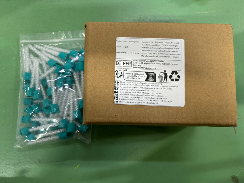 Dental Impression Mixing Tips, YOUYA DENTAL 50pcs Dental Intra Oral Tips for Dentistry Materials Mixing Tube Disposable Silicone Rubber Head Lab Products - Green 50Pcs NT7002-Green