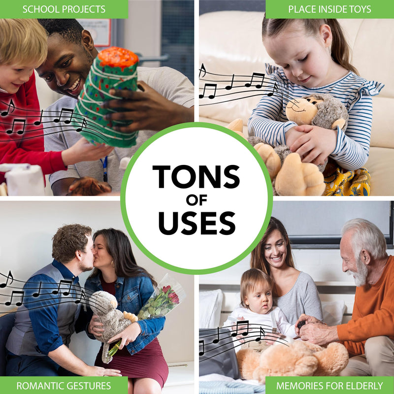 [AUSTRALIA] - 2+ Hr Voice Box for Stuffed Animals by Friendly Songs - This Sound Module can Hold 70+ MP3 Songs or MP3 Voice Recordings Inside The Voice Recorder for Stuffed Animals and Plush Teddy Bears 