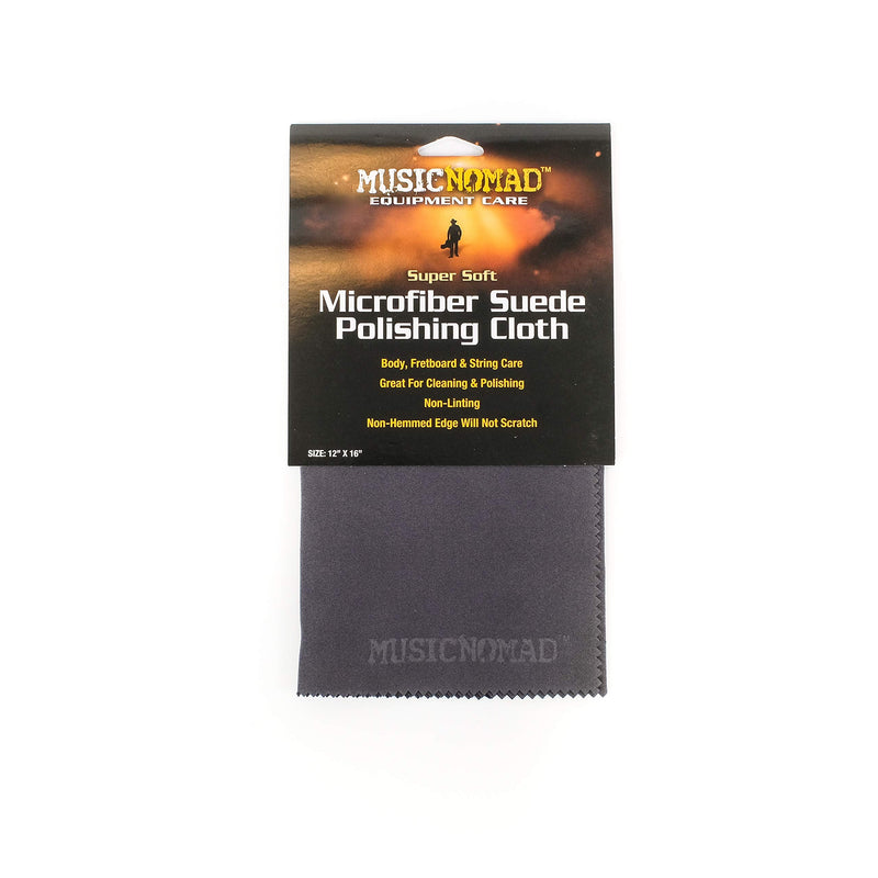 MusicNomad Premium Pro-Strength Guitar Polish & Microfiber Suede Polishing Cloth, 4 oz (MN101) Guitar Polish + Polishing Cloth