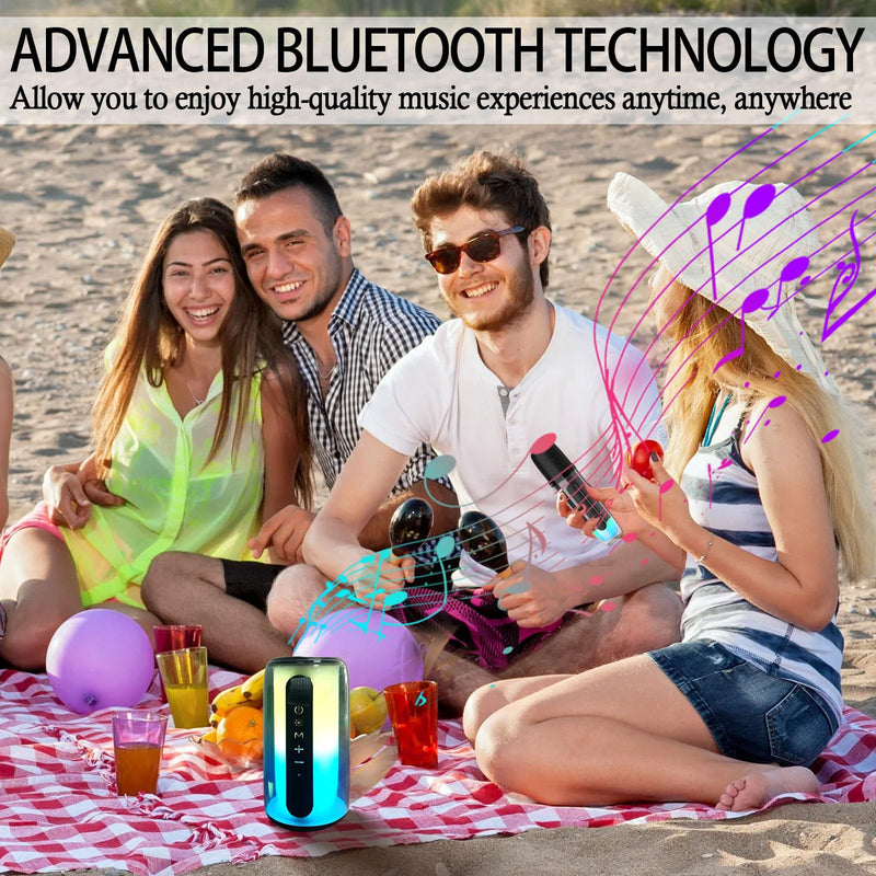 Portable wireless Bluetooth speaker, easily connected to smart phones and other devices, suitable for home, office, outdoor travel, sports, leisure, entertainment, learning