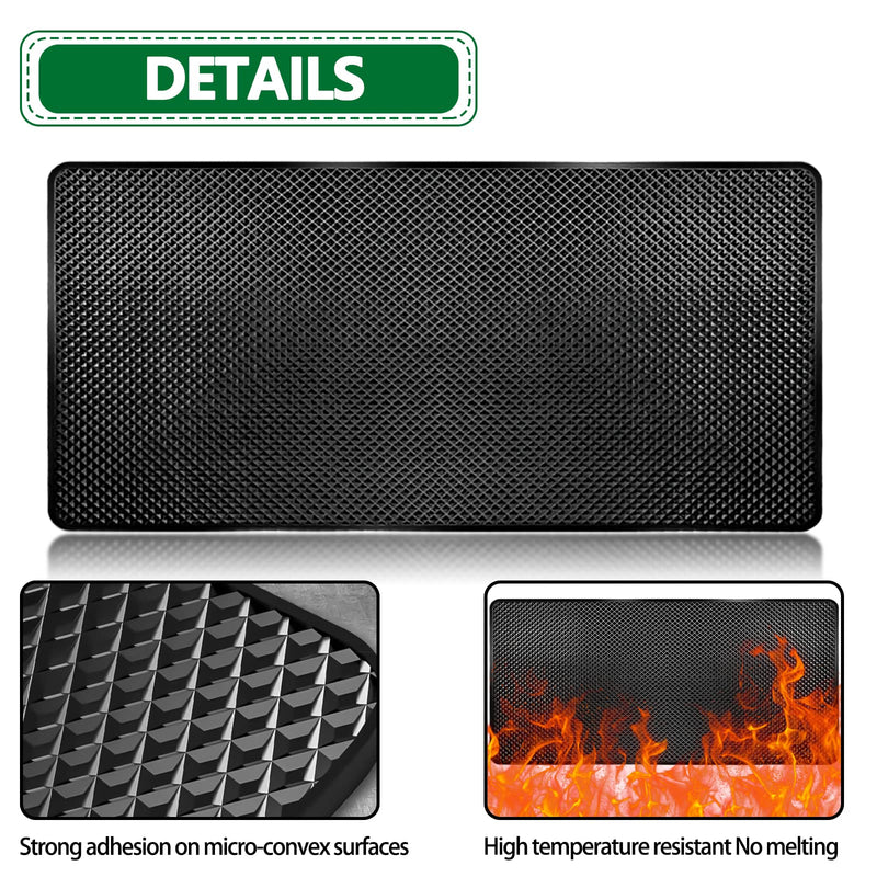 [AUSTRALIA] - Dashboard mat Rubber Non-Slip mat, 15.7"x7.8" Large Size car Non-Slip mat, car Dashboard Accessories for car Interior Organizer. Grid 