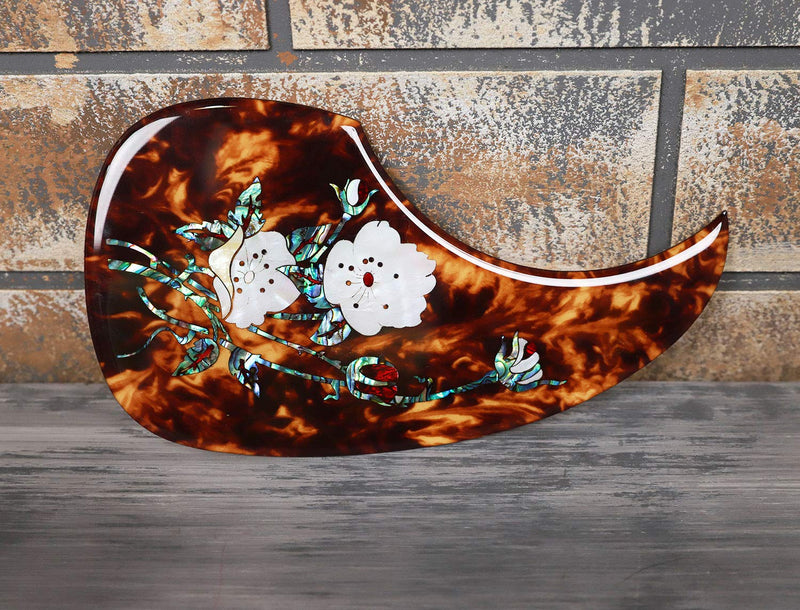 Acoustic Guitar Pick Guard for Most Martin - Right Hand Inlaid Abalone Flower