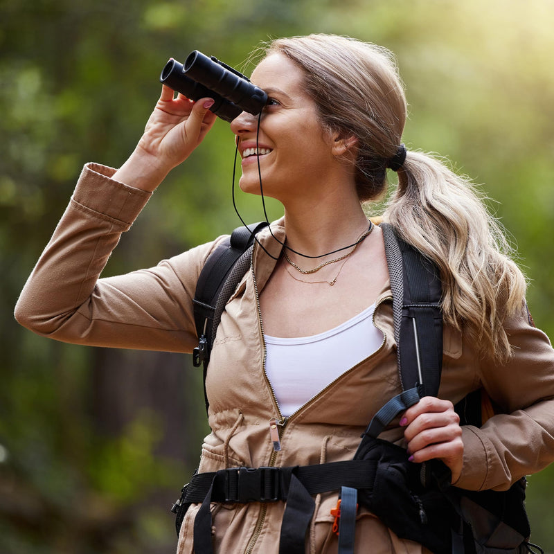 [AUSTRALIA] - Barska Focus Free Compact Binoculars 9x25 – No Focus Needed, Fully Coated Optics, Waterproof Shockproof Armor, Lightweight Binoculars for Hiking, Birding, Sports, Travel 