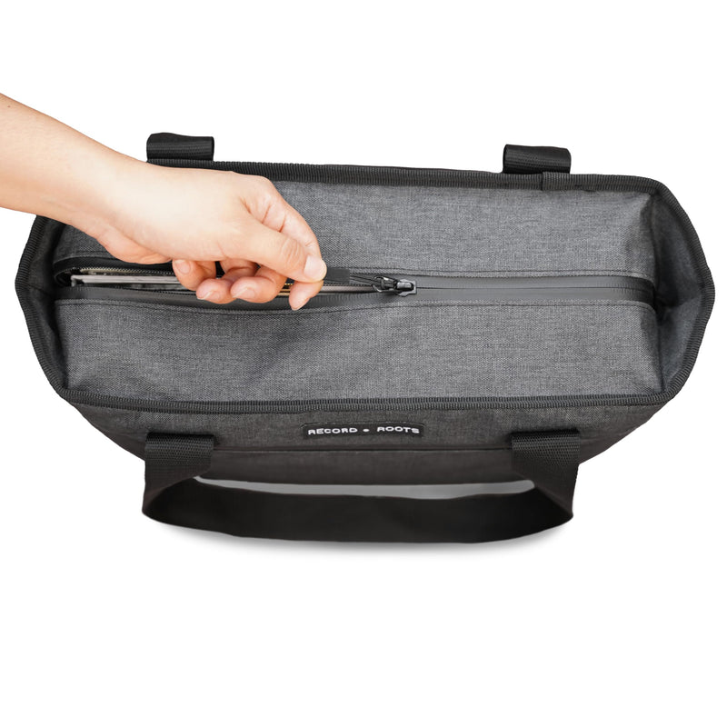 Vinyl Record Carry Bag – Maximum Protection & Water-Resistant Storage Holder Collector-Grade DJ Travel Case for 12-Inch LP Records Adjustable Shoulder Strap, Lightweight Vinyl Holder