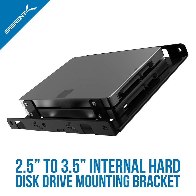 3.5-Inch to x2 SSD / 2.5-Inch Internal Hard Drive Mounting Kit with USB 3.0 to SATA External Hard Drive Lay-Flat Docking Station for 2.5 or 3.5in HDD, SSD