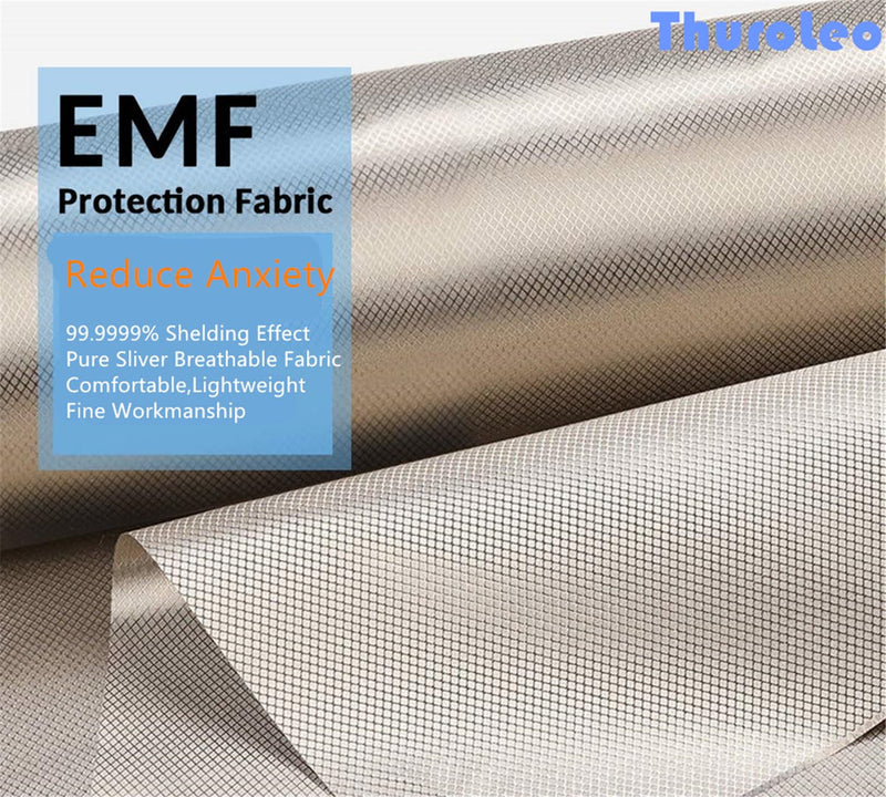 EMF Protection Clothes 5G Anti Radiation Faraday Tank Maternity Pregnancy Shielding Apron Dress Babyshower Gift Silver