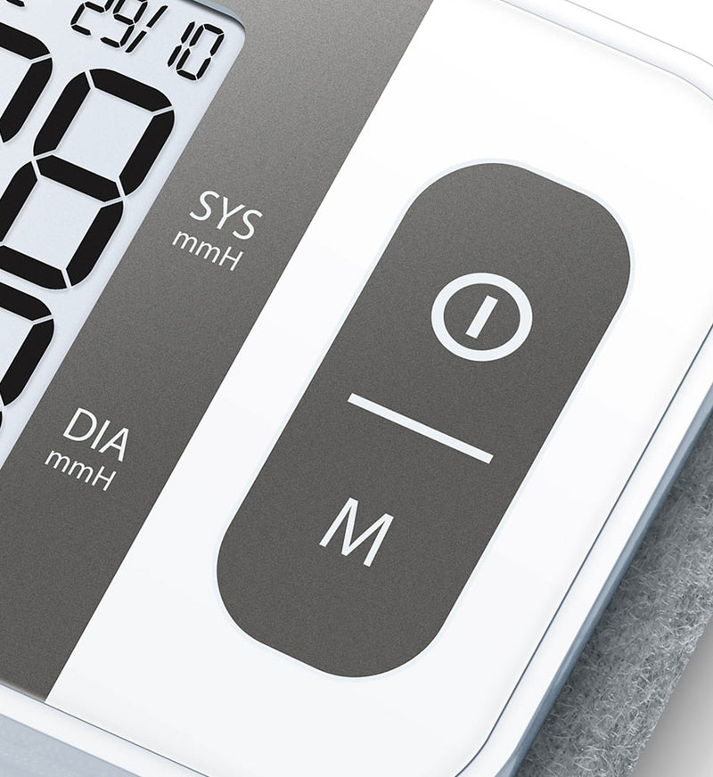 Sanitas SBC 15 Wrist Blood Pressure Monitor, Fully Automatic Blood Pressure and Pulse Monitor, Alarm for Possible Heart Rhythmia