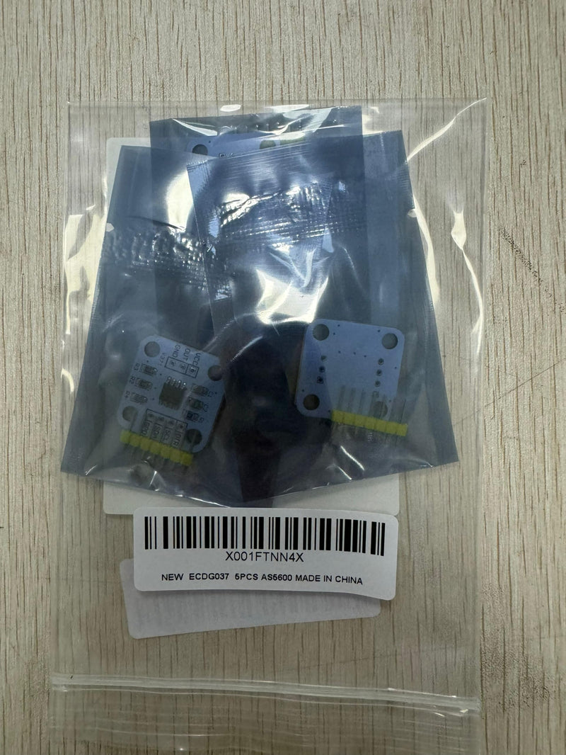 5Pc AS5600 Encoder Magnetic Induction Angle Measuring Sensor Module 12 Bit High Precision with Magnet (5 Pieces) 5 pieces.