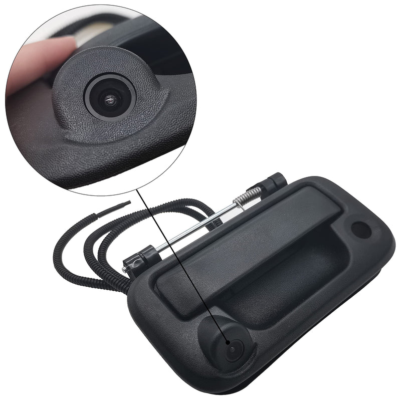 Tailgate Handle with Reverse View Backup Camera 8L3Z-9943400-AC for Ford | Compatible With Ford F150, F250, F350, F450, F550 Rear View Camera,170°Viewing Angle