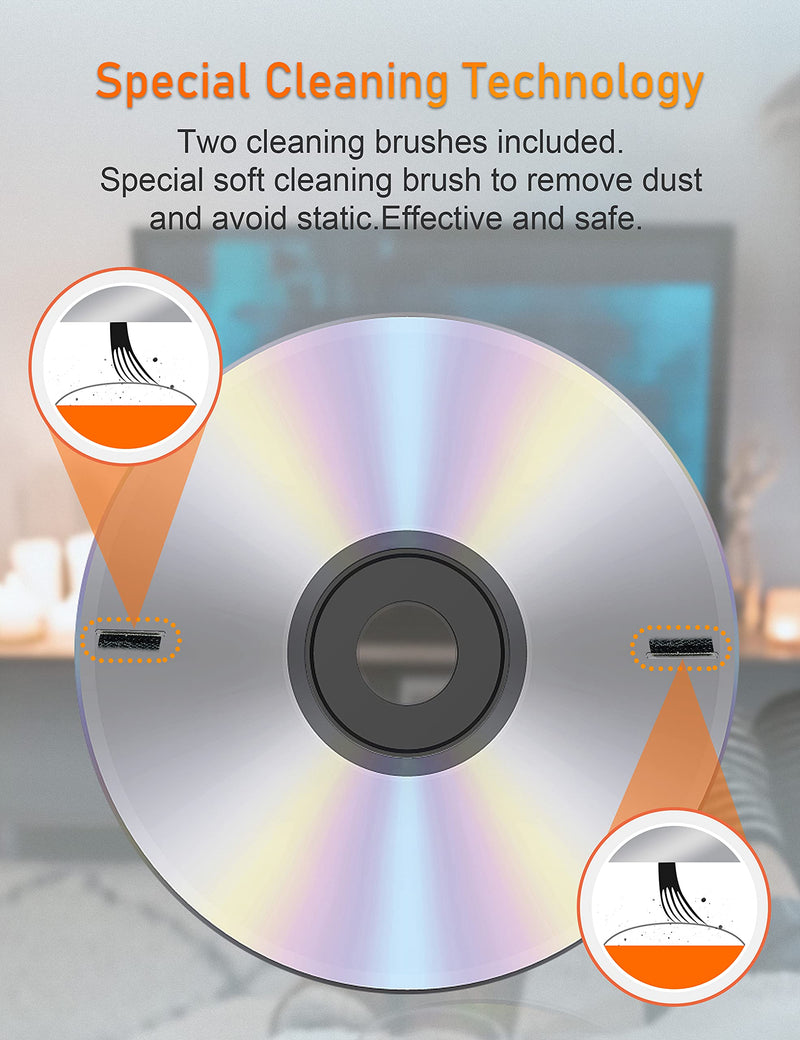 [AUSTRALIA] - Arsvita Laser Lens Cleaner Disc Cleaning Set for CD/VCD/DVD Player, Safe and Effective, ARCD-04 