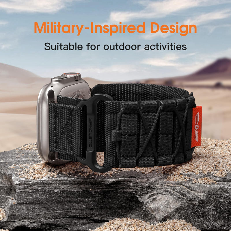 Bandletic Nylon Band and FKM Strap Compatible with Apple Watch