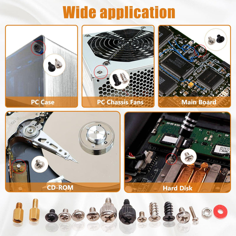 mankk 23 Sizes M.2 Computer Screws Motherboard Screws and 502PCS Computer Screws