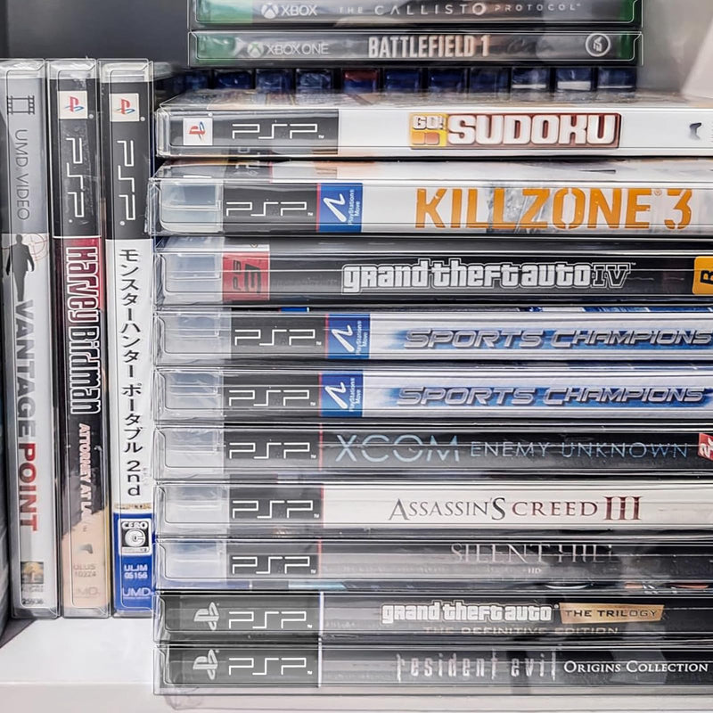 Video Game Protector-Game Box Protector, Game Cases Compatible for Xbox, PS2, WII, GameCube and DVD -(Ultimate 10 Packs)