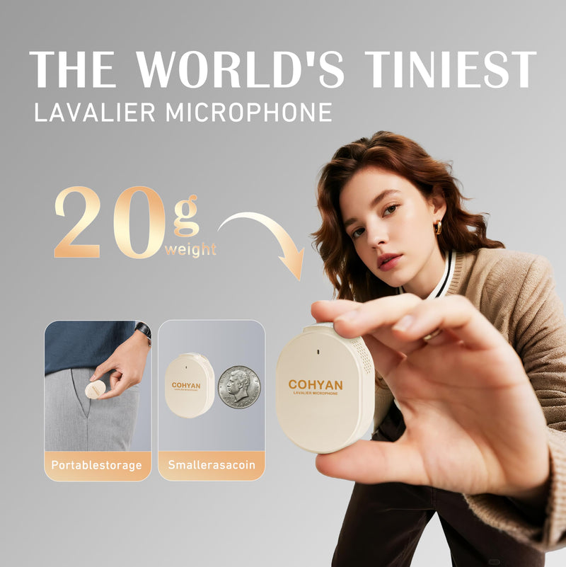 [AUSTRALIA] - Voice Amplifier for Teachers with Wireless Lavalier Lapel Microphone Portable Bluetooth Microphone & Speaker, Rechargeable Bullhorn Megaphone for Classroom, Meetings, Yoga (Skin Tone) Skin Tone 