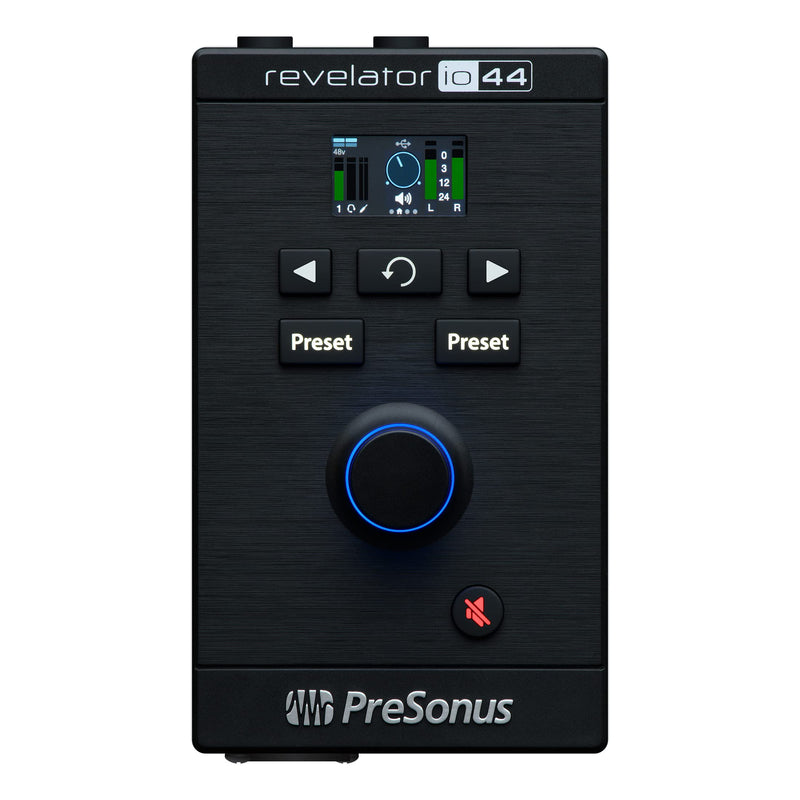 PreSonus Revelator io44 USB-C Audio Interface for music production and streaming with built-in mixer and easy-to-use effects presets plus Studio One DAW Recording Software Revelator io44 USB-C Interface