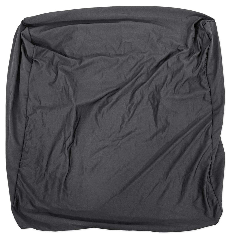Rockville RSC5B Universal Black DJ Scrim Cloth Cover for X Stand, 360-Degree Coverage, Wrinkle-Resistant, Machine Washable, Perfect for Mobile DJs and Event Performers