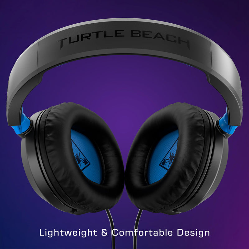 Turtle Beach Recon 50 PlayStation Gaming Headset - PS5, PS4, Xbox Series X, Xbox Series S, Xbox One, Mobile & PC with 3.5mm - Removable Mic, 40mm Speakers Black / Blue