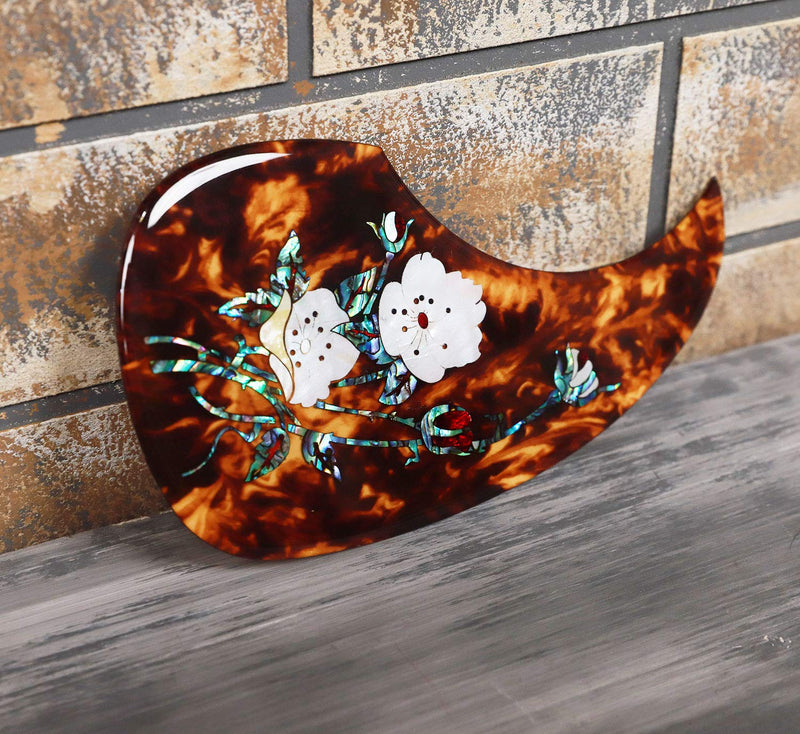 Acoustic Guitar Pick Guard for Most Martin - Right Hand Inlaid Abalone Flower