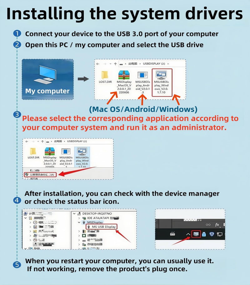 [AUSTRALIA] - USB to HDMI Cable, Built-in Drivers, 6FT USB 3.0 to HDMI Male Cable HD 1080P Monitor Converter Cord with Audio for Desktop, Laptop, Monitor, Projector, HDTV Compatible with Windows/MAC /Android OS 6Feet Grey 