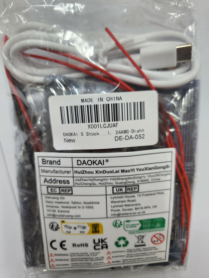 5 Pcs 6-32V 9V 12V 24V to 5V 3A Fast Charging Module USB QC3.0 QC2.0 DC-DC Buck Converter Step-Down Quick Charger Circuit Board with USB Cable, 24AWG Wire 1 Port USB