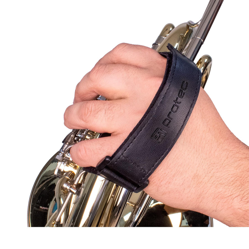 Protec Leather French Horn Hand Guard (w/Strap), Model L234 Large w/Strap