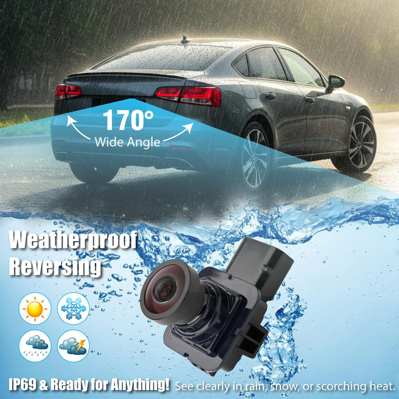 Rear View Backup Camera | Compatible with Ford Explorer 2011 2012 2013 2014, Replaces DB5T19G490AC