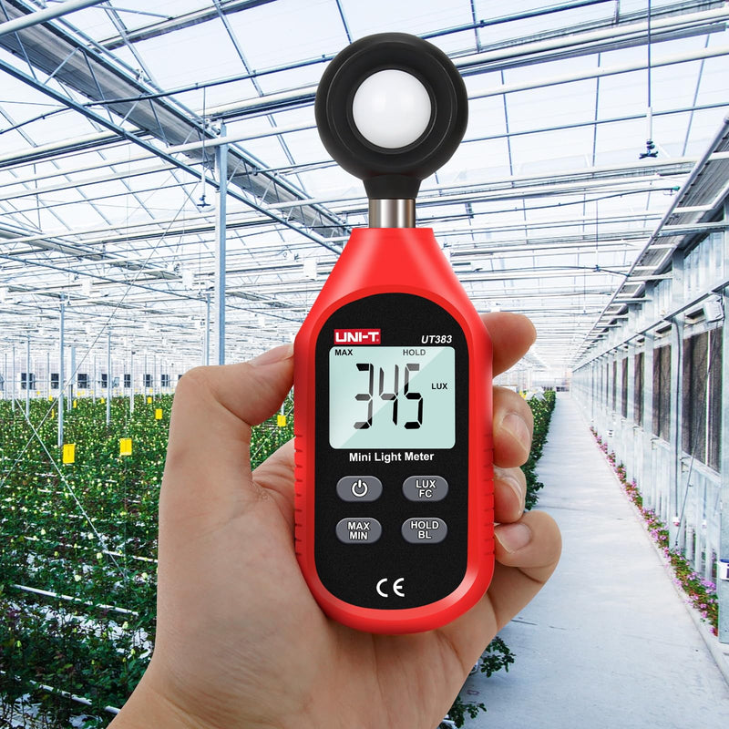 [AUSTRALIA] - UNI-T UT383 Light Meter Lux Meter Lumens Digital Illuminance Meter 0~199,900 Lux (0~18,500 FC) Foot Candles Luxmeter for Film Photography Plants Photometer Lighting Intensity Brightness Measurement 