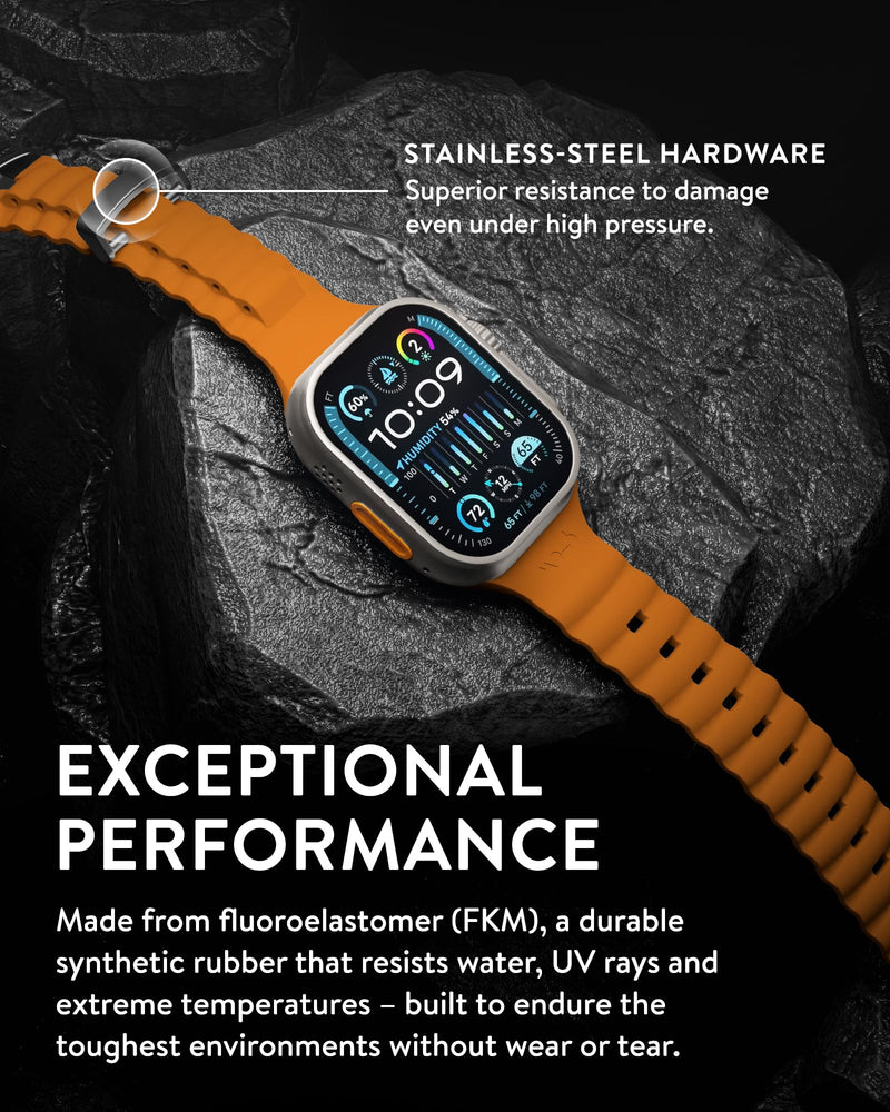Mous Active Apple Watch Strap Compatible with Apple Watch Straps 38mm 40mm 41mm, Orange