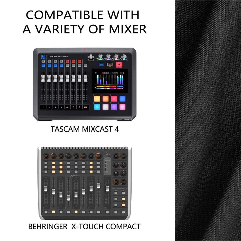 [AUSTRALIA] - Home Studio Mixer Cover Compatible with Behringer X-TOUCH COMPACT,Tascam Podcast Station Mixcast 4 Stretchable Chinlon 