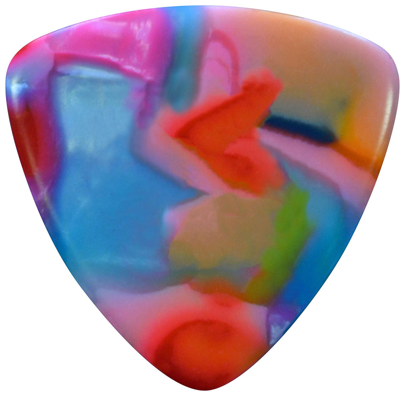 [AUSTRALIA] - Golden Gate MP-107 Deluxe Flat Pick - Large Triangle - Colorful Clown Confetti - X-Stiff 