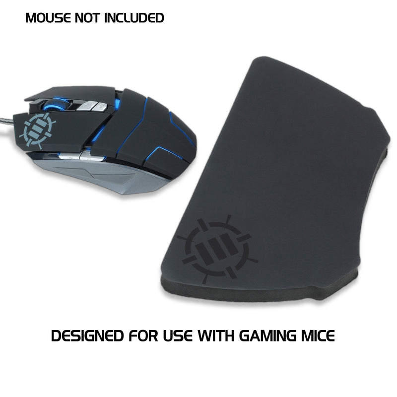 ENHANCE Gaming Mouse Wrist Rest - Firm Wrist Pad for PC Gamers and Esports Professionals with Ergonomic Support, Non-Slip Rubber Backing, Anti-Fray Design - Great for Gaming or Office Use Mouse Size