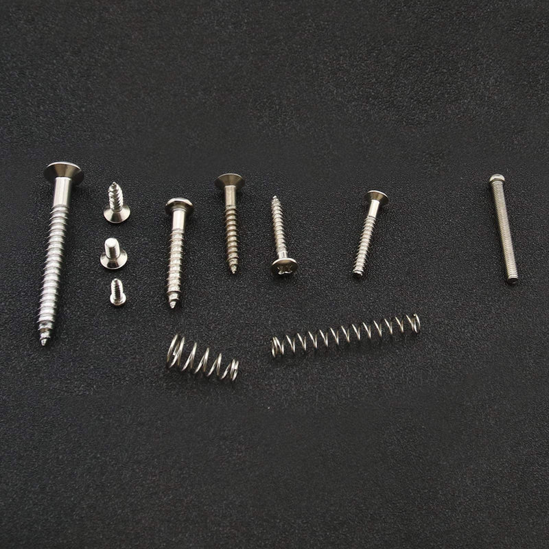 Create idea 149Pcs Guitar Screws Kit for Electric Guitar Bass Bridge Pickup Tuner Switch Neck Plate Pickguard with Storage Box 9 Types
