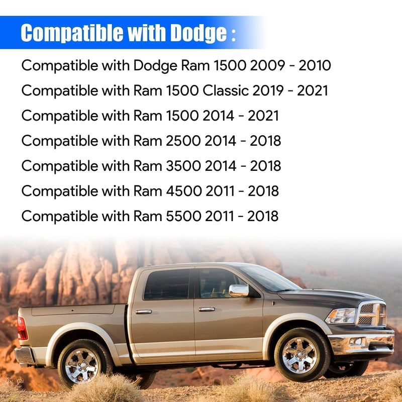[AUSTRALIA] - Radio Antenna Base Assembly Cable with Adapter Cover Compatible with Dodge Ram 1500 2500 3500 4500 5500 2009-2021 Replace ‎5064394AG 5064395AE 5064394AH 