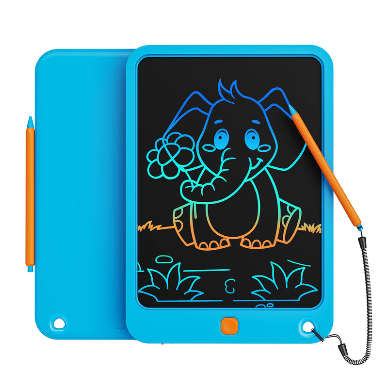 10 Inch LCD Writing Tablet for Kids Pink+Blue