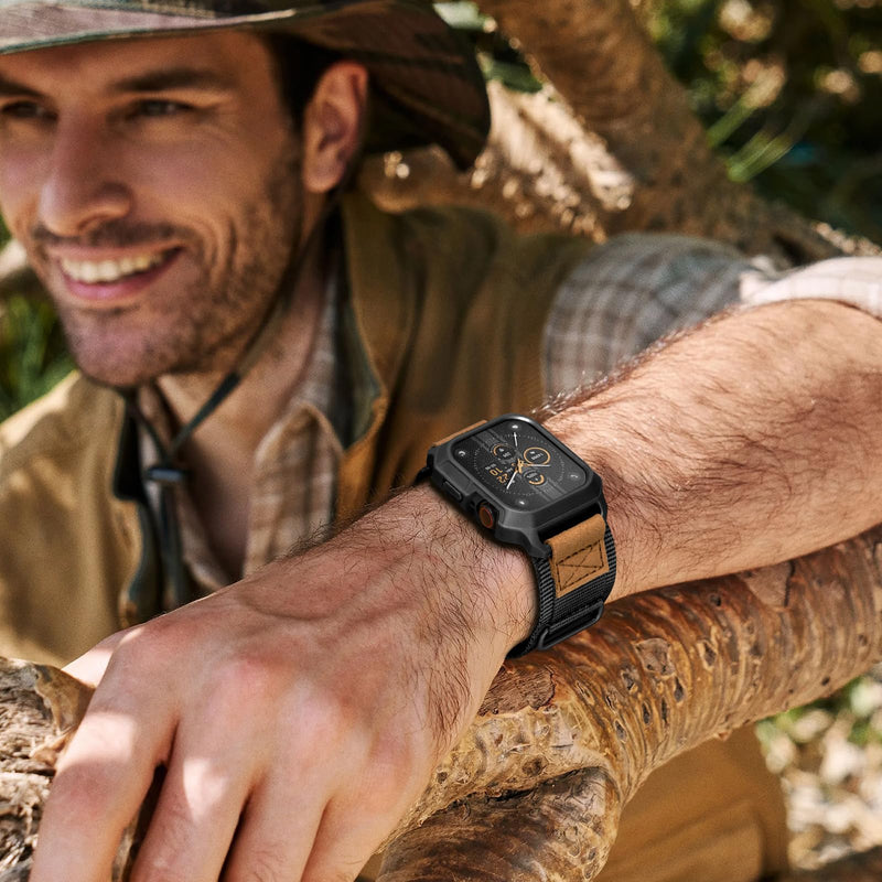 Bundle of the Rugged Nylon Apple Watch Band (Army green/Black)