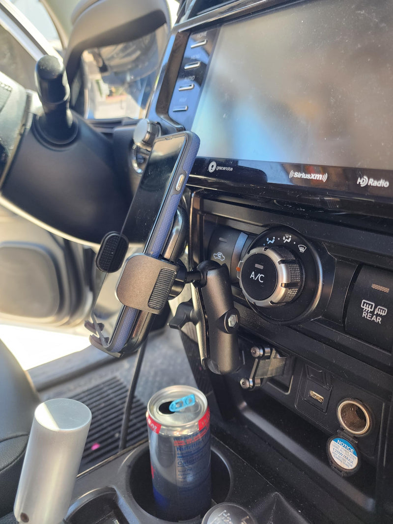The Stubby Smash Phone Mount Kit w/Magnetic Phone Holder for 5th Gen 4Runners | 1" Ball Mount for Dashboard Cubby | 5th Generation 4Runner Phone Holder | Made in the USA HD Phone Mount Kit