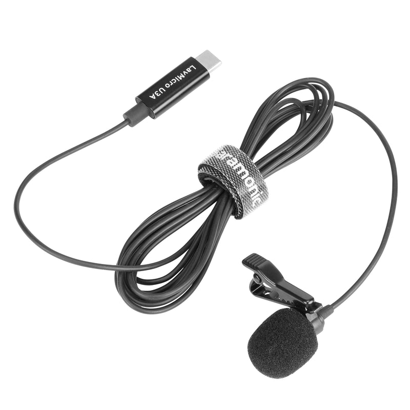 Saramonic LavMicro U3A USB-C Lavalier Microphone for iPhone 15, Android, new iPad, Computers & more with 6.6' Cable & 90˚ Adapter for Vlogging, Interviews, YouTube, TikTok, Live Streaming USB-C - 6.6'