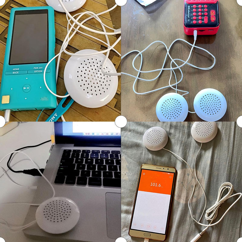 Flylin Pillow Speaker, 3.5mm DIY Portable Mini Speaker Stereo Speakers with 2 Stereo Sound HiFi Speakers for MP3 Phone Portable CD 1