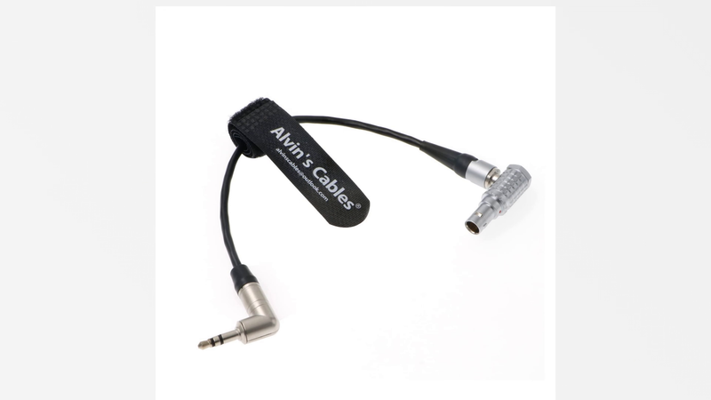 Alvin's Cables Timecode-Out-Cable for Sound-Devices|Tentacle-Sync Time-Code from 5-Pin-Male Right-Angle to 1/8"|3.5mm TRS 6Inch|15CM 15cm right angle 5 pin TC direction: 5 Pin→3.5mm