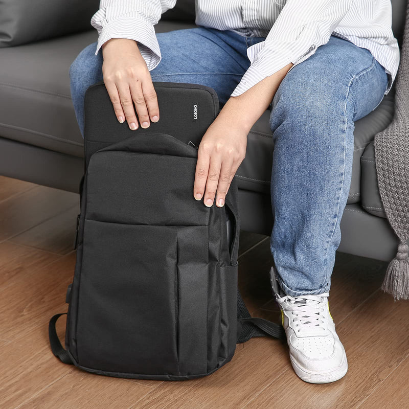Portable Monitor Case 17.3 Inch for Most 17.3" Portable Monitor | Protective Carrying Sleeve for Travel, Business, Portable Laptop Display Bag with Water Resistant, Accessory Pocket, Black 17.3"