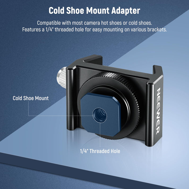 [AUSTRALIA] - NEEWER Telescope Finderscope Mount Adapter All Metal with Cold Shoe & 1/4" Thread for Camera Hot Shoe Mount, Standard 1.3in/33mm Finder Dovetail Base for Sky Astrophotography, LS-T16 