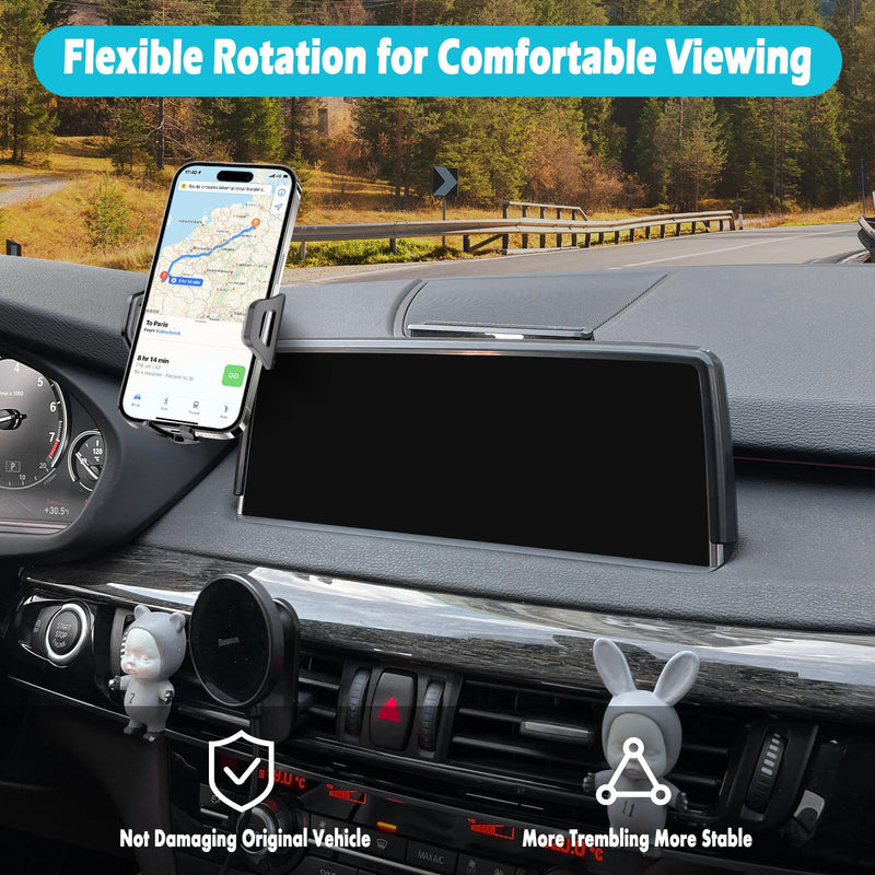 Car Phone Holder Fits for BMW X5 2014-2018/X6 2015-2019 Accessories(Only fit for 10.3-Inch Screen),Thick Cases Friendly,Cell Phone Mount for 4.7-7 in Phones X5 2014-2018/X6 2015-2019 (10.3 in Screen)