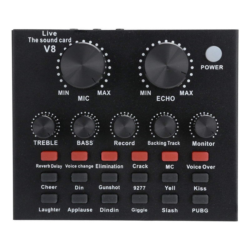 Live Sound Card,7 Connection Methods Live Sound Card Voice Changer Bluetooth Support Mobile Phone Computer Headset Using,with 18 Kinds of Sound Effects