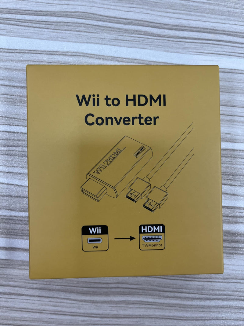 GANA Wii to HDMI Converter Adapter with Hdmi Cable Connect Wii Console to HDMI Display in 1080p Output Video with 3.5mm Audio Supports All Wii Display Modes White