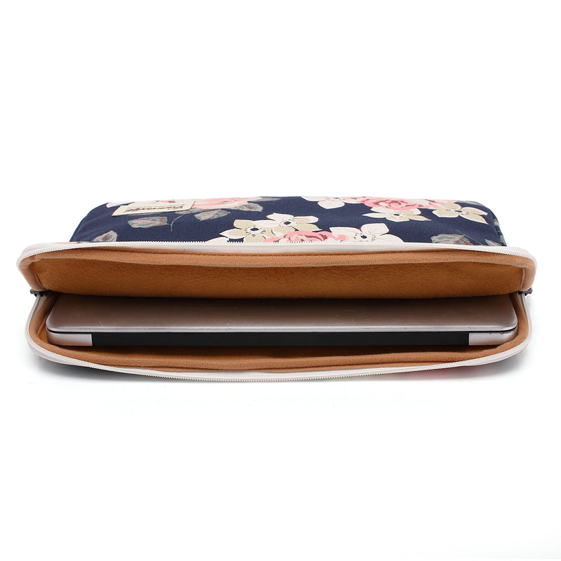 White Rose Patten Laptop Sleeve 14 inch 14.0 inch Laptop case Bag 14 inch / 14.0 inch White rose
