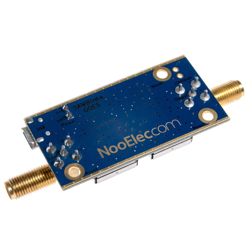 NooElec SAWbird+ GOES Barebones - Premium Saw Filter & Cascaded Ultra-Low Noise LNA Module for NOAA (GOES/LRIT/HRIT/HRPT) Applications. 1688MHz Center Frequency